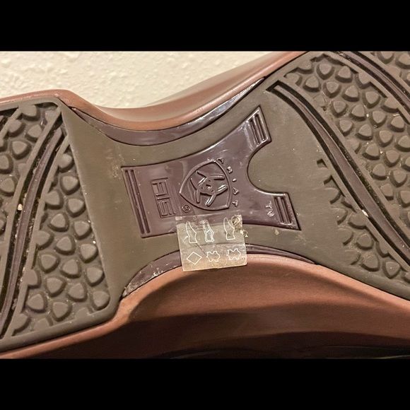 Ariat ATS Womens Brown Leather Clog Slip On Shoes Size 8.5 C 5720117 - Picture 9 of 12